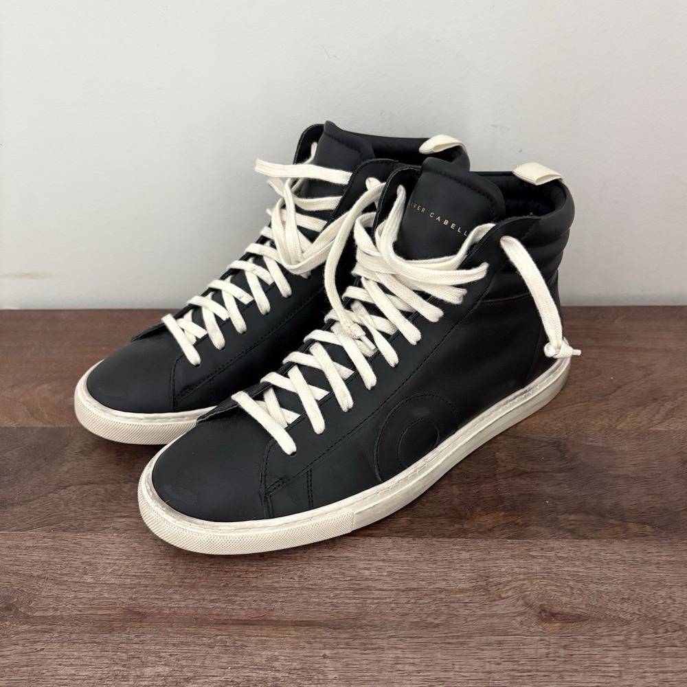 Oliver Cabell Sneakers Jabbar High Italian Leather Black Luxury EU39 W 9 M 6